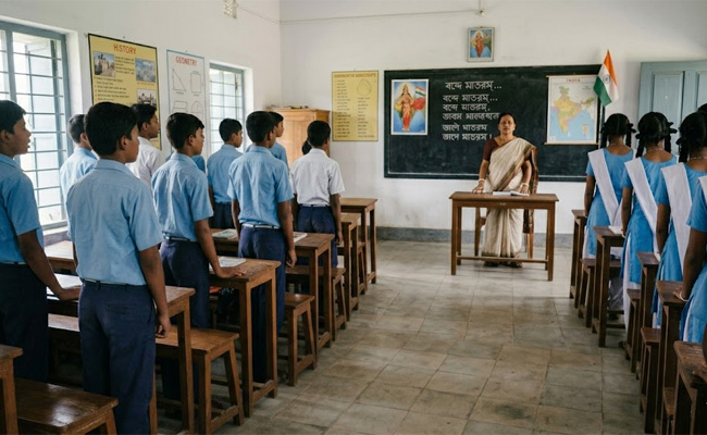 Bengal govt directs schools to mandatorily include singing of Vande Mataram in morning assemblies